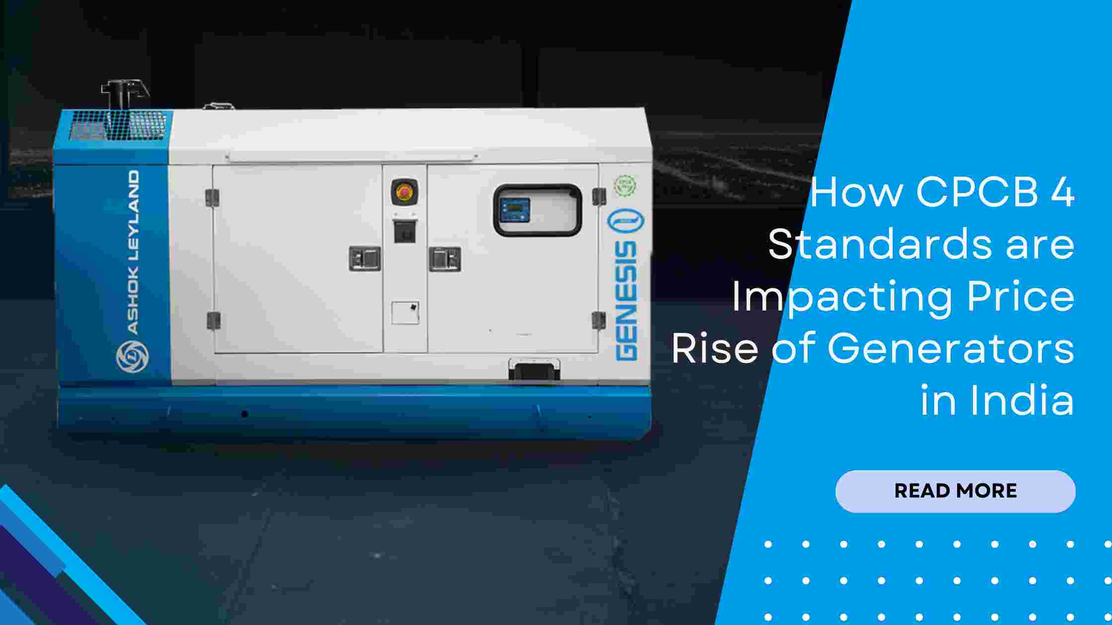 How CPCB 4 Standards are Impacting Price Rise of Generators in India