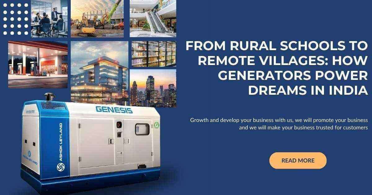  How Diesel Generators Drive Progress in Rural to Urban India