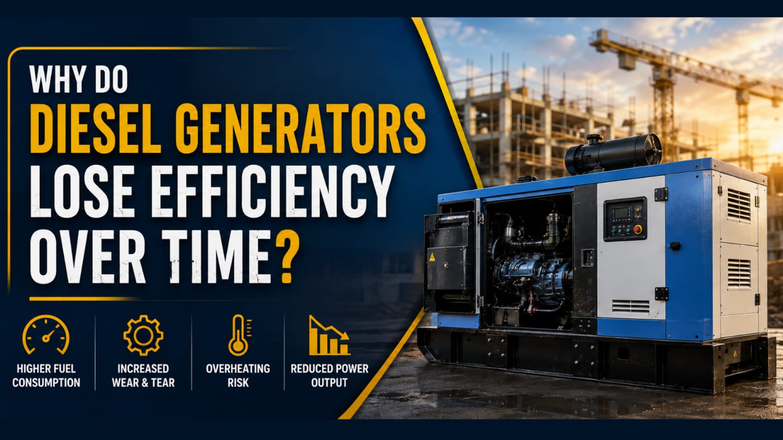 Why Do Diesel Generators Lose Efficiency Over Time?