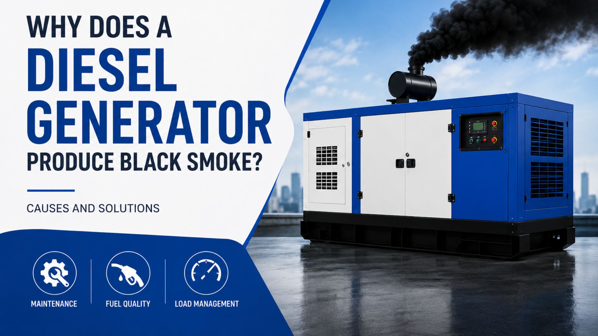 Why Does a Diesel Generator Produce Black Smoke? Causes and Solutions
