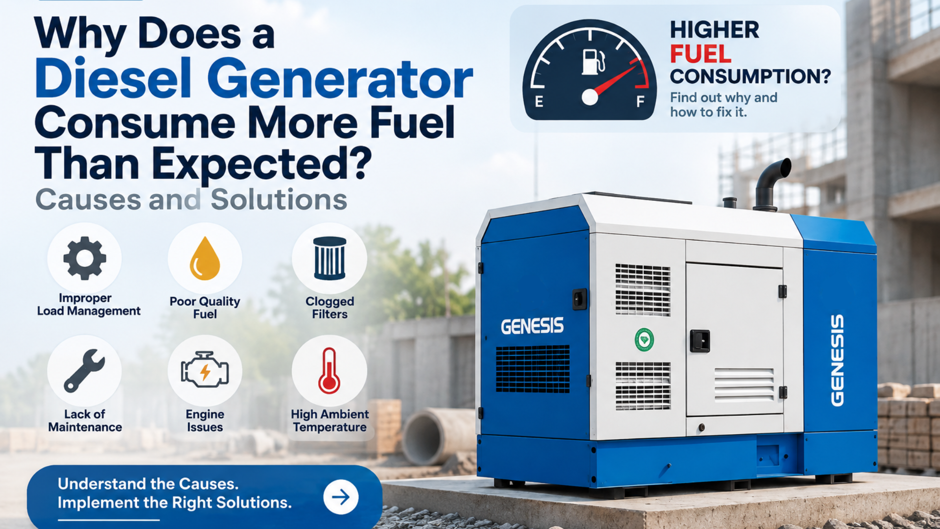 Why Does a Diesel Generator Consume More Fuel Than Expected? Causes and Solutions